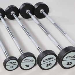 Набор прямых полиуретановых штанг LEVEL (шаг 5 кг, 5 шт) JAGUAR-SPORT 10-30 кг