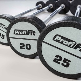 Набор прямых полиуретановых штанг LEVEL (шаг 5 кг, 5 шт) JAGUAR-SPORT 10-30 кг