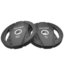 Диск обрезиненный тренировочный с двойным хватом OKPRO OK2005C 1,25 кг