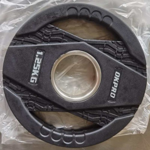 Диск обрезиненный тренировочный с двойным хватом OKPRO OK2005C 1,25 кг