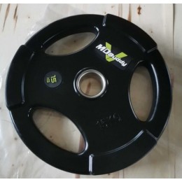 Диск обрезиненный тренировочный с тройным хватом MD Buddy MD1018 15кг