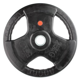 Диск обрезиненный с тройным хватом Gymmaster ANA-008 25кг