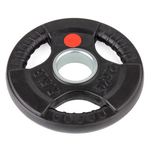 Диск обрезиненный с тройным хватом Gymmaster ANA-008 2,5кг