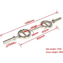 Гриф с вращающимися ручками 120 см OKPRO OK5022C