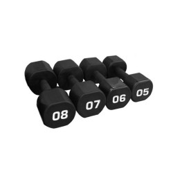 Гантельный ряд полиуретановый OKPRO OK1025C (от 1 до 10 кг, шаг 1 кг)