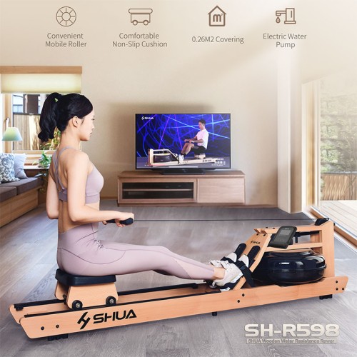 Гребной тренажер водный SHUA SH-R598