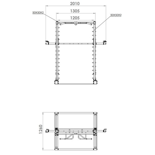 Силовая полурама с машиной Смита Vertex FT-105