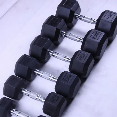 Гантельный ряд от 1 до 10 кг (10 пар) шаг 1 кг Gymmaster ANA-101