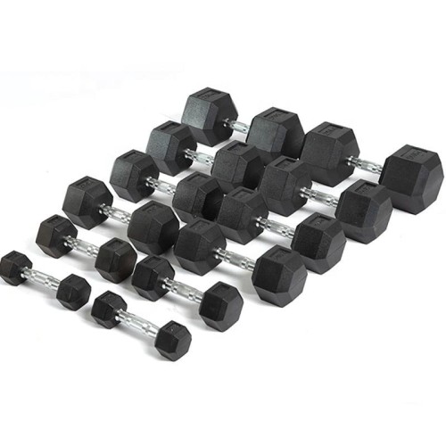 Гантельный ряд от 1 до 10 кг (10 пар) шаг 1 кг Gymmaster ANA-101