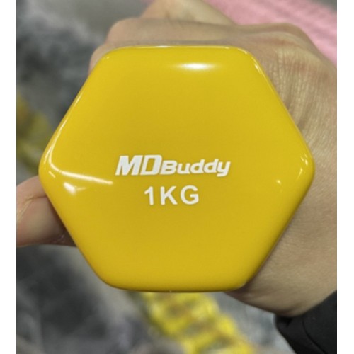 Гантель виниловая MD Buddy MD2024 1 кг