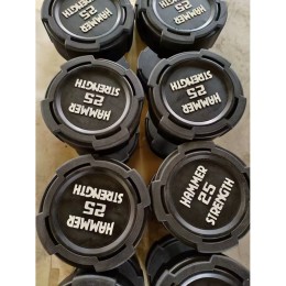 Гантельный полиуретановый ряд от 27,5 до 50 кг, шаг 2,5 кг Gymmaster ANA-047