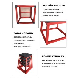 Плиобоксы (набор из 4 - 30/45/ 60/75 см) OKPRO OK0049