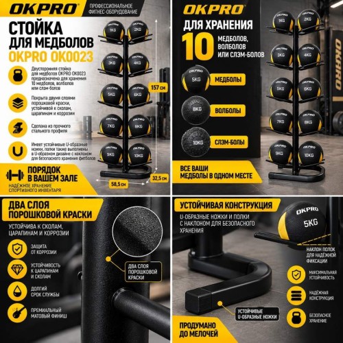 Стойка для медболов OKPRO OK0023