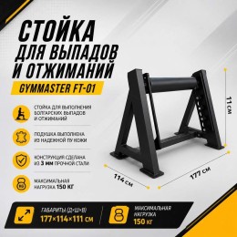 Стойка для выпадов и отжиманий Gymmaster FT-01