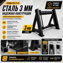 Стойка для выпадов и отжиманий Gymmaster FT-01