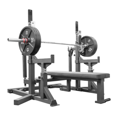 Скамья для жима олимпийская  домкратная / стойка для приседаний IPF Gymmaster SS-27
