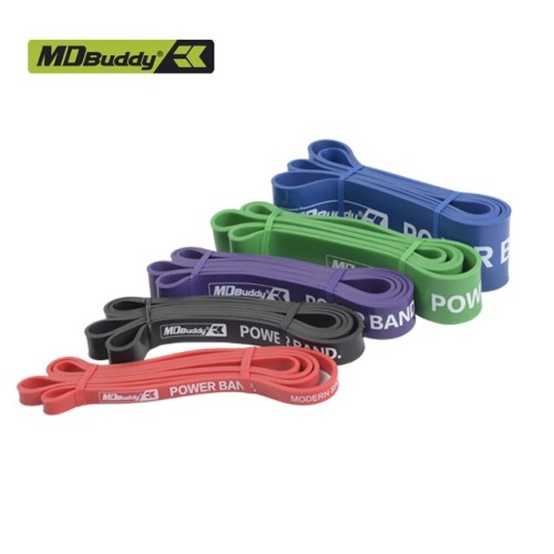 Резиновая петля тренировочная XS (1,3 см) длинная MD Buddy MD1353 красная