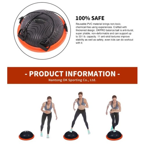 Балансировочная платформа Bosu (полусфера) OKPRO OK1201D