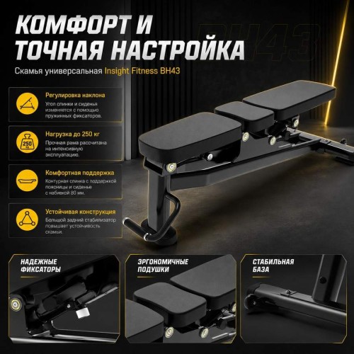 Скамья универсальная Insight Fitness BH43