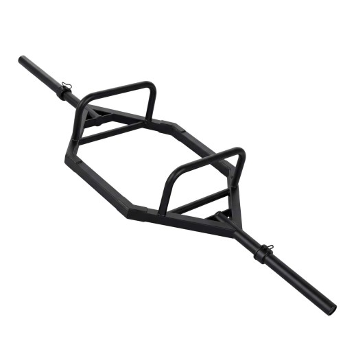 Гриф олимпийский BRONZE GYM шестиугольный Трэп замками