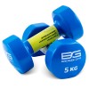 Гантели для аэробики виниловые BRONZE GYM, 5 кг, пара
