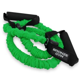 Эспандер трубчатый в рукаве BRONZE GYM, среднее сопр