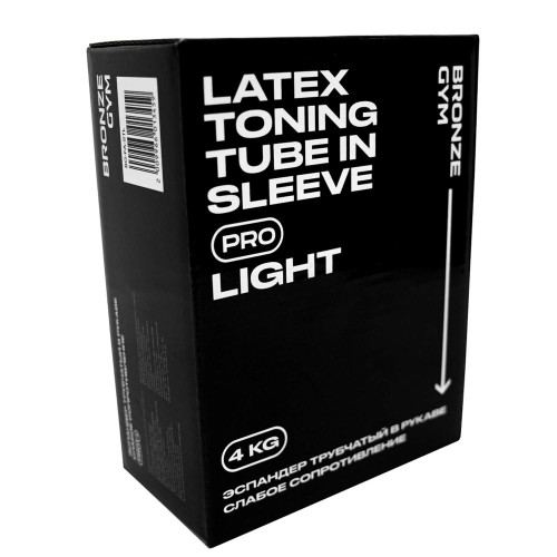 Эспандер трубчатый в рукаве BRONZE GYM, слабое сопр