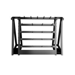 Стойка для хранения штанг для аэробики (бодипампов) BRONZE GYM 190х55х128, на 20 шт
