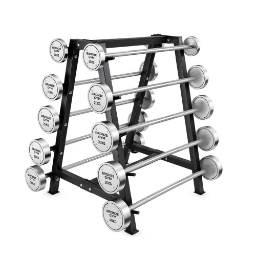 Набор стальных штанг BRONZE GYM, 5-50 кг - 10 шт, шаг 5 кг