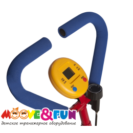 Детский велотренажер с компьютером