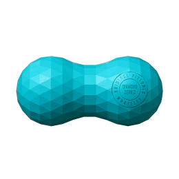 Набор из двух массажных мячей с кистевым эспандером бирюзовый