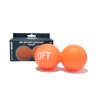 Мяч массажный для МФР двойной 12 x 6 см Оранжевый