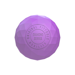 Набор из двух массажных мячей с кистевым эспандером пурпурный