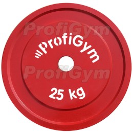 Диск стальной «Powerlifting» с полимерным покрытием Profigym 25 кг