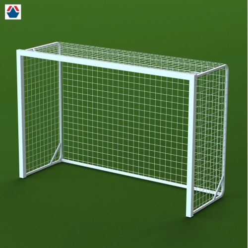 Ворота гандбол - минифутбол 3x2x1 м, алюминиевый профиль квадратный 80x80 мм, свободностоящие