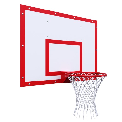Щит баскетбольный тренировочный 1200х900 на раме ФАНЕРА 12 мм цвет разметки КРАСНЫЙ