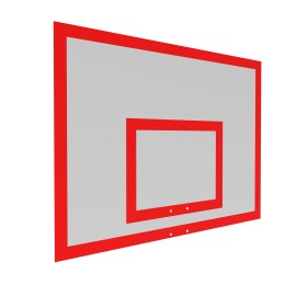 Щит баскетбольный тренировочный 1200х900 на раме ФАНЕРА 18 мм цвет разметки КРАСНЫЙ