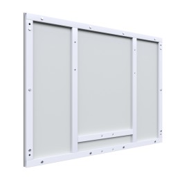 Щит баскетбольный тренировочный 1200х900 на раме ФАНЕРА 12 мм цвет разметки ЧЕРНЫЙ