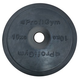 Диск для штанги олимпийский Profigym 10 кг, черный