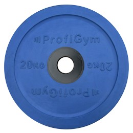 Диск для штанги олимпийский Profigym 20 кг, синий