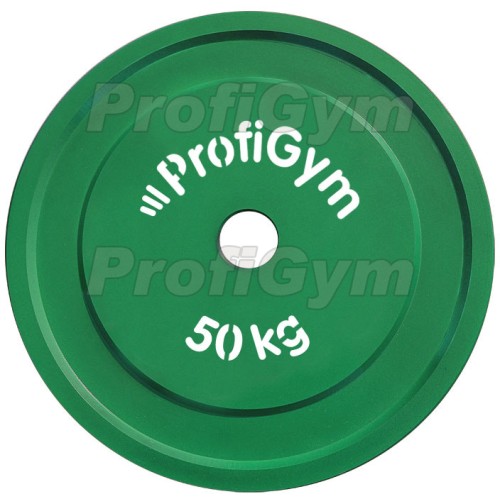 Диск стальной «Powerlifting» с полимерным покрытием Profigym 50 кг