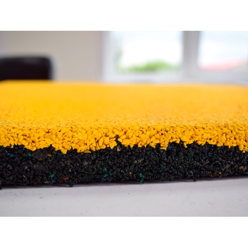 Резиновая плитка Gym EPDM 990x990 мм с рельефным основанием, плотность 1000 кг/м3