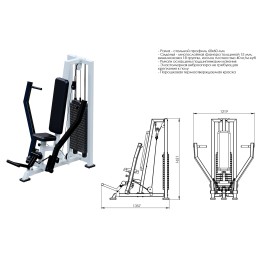 Жим горизонтальный (стек 100кг) JAGUAR-SPORT AR080