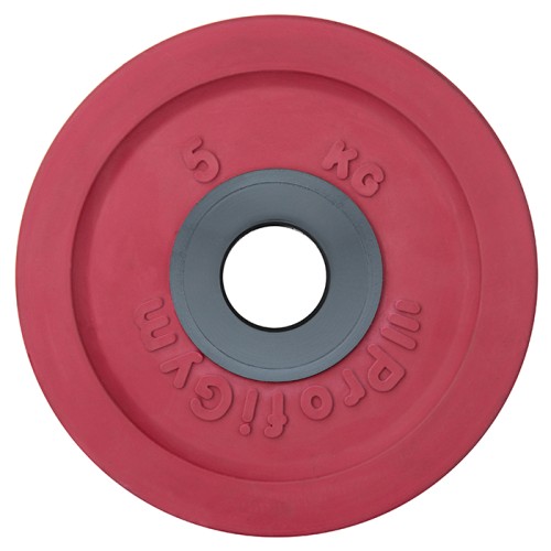 Диск для штанги олимпийский Profigym 5 кг, красный