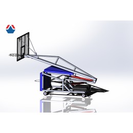 Стойка баскетбольная мобильная складная "Олимпия" вылет 1600