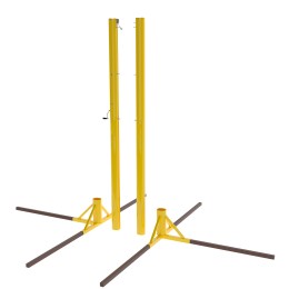 Стойки для пляжного волейбола алюминиевые 100х120 со скрытым механизмом натяжения сетки