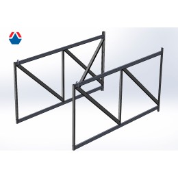 Ферма для баскетбольного игрового щита настенная (вынос 2500)