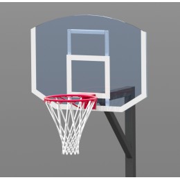 Стойка стритбольная одноопорная бетонируемая