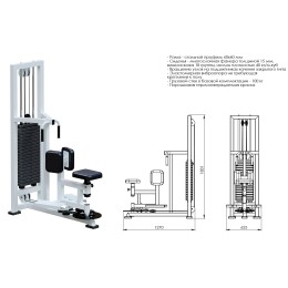 Торс машина (стек 100 кг) JAGUAR-SPORT AR051