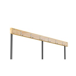 Скамейка с вешалкой для раздевалки (L=2000)